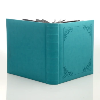 Album wklejany Fines Turkus XL z tłoczeniem (tradycyjny 100 czarnych stron)